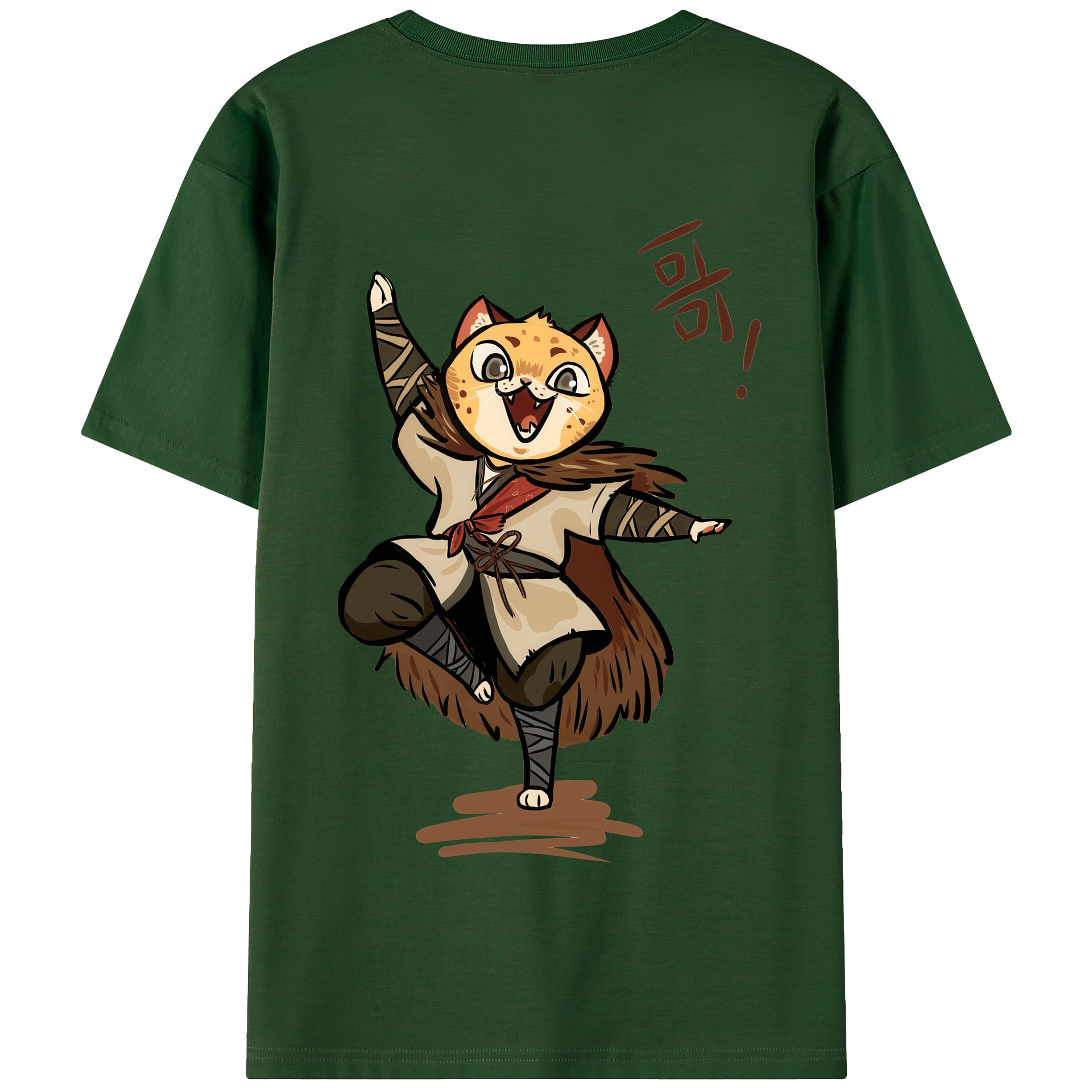 （画像用） Ne Zha 2 ナタ 魔童の大暴れ 綿100％半袖Tシャツ（背面プリント）